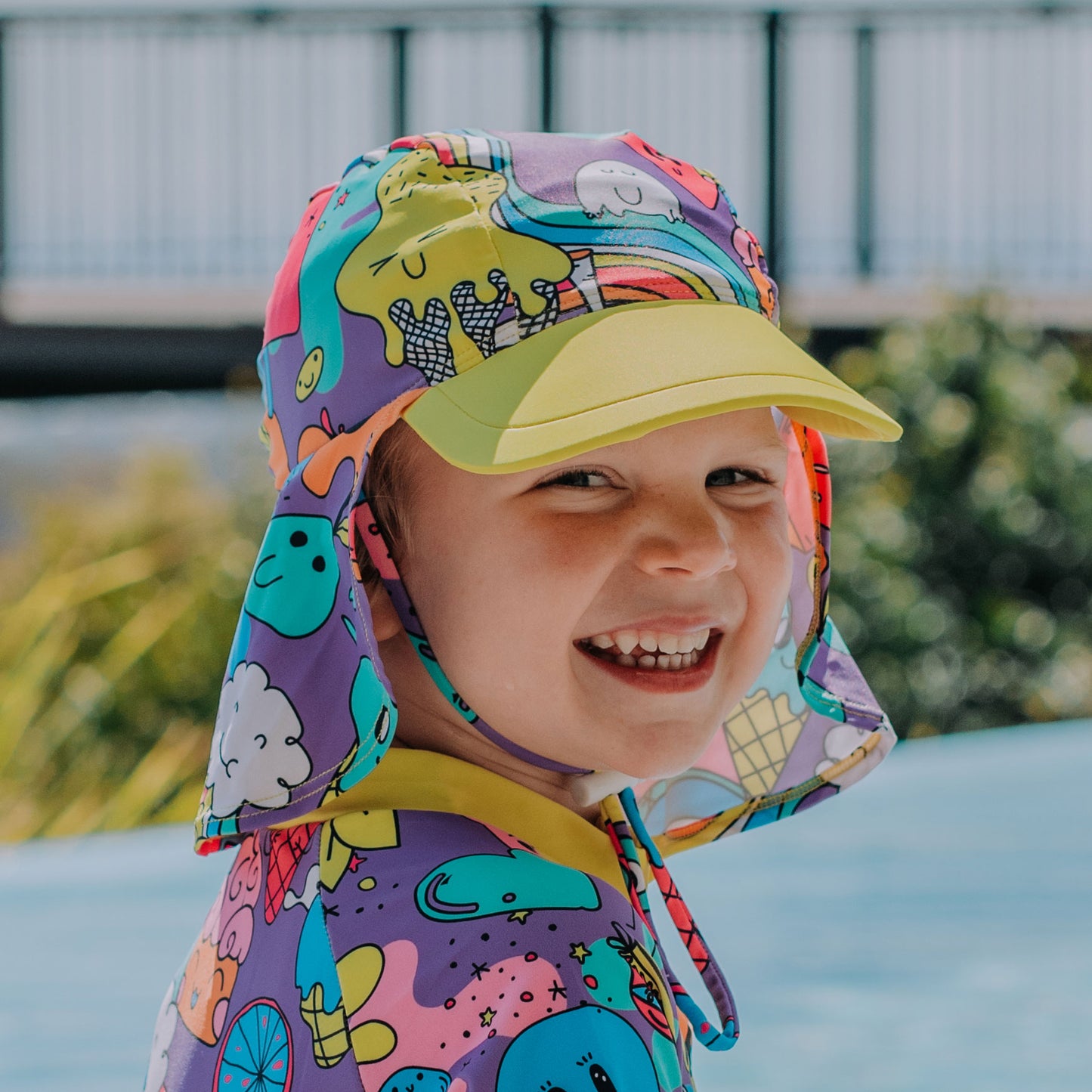 Sticky Fingers Legionnaire Hat, Sun Safe Baby Kids Water Hat