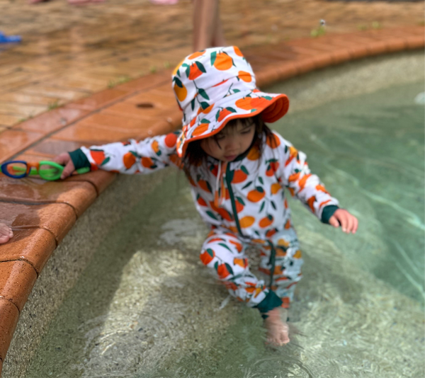 Minymo Summer Hat-Bamboo Unisex Baby Sun Hat, Dark Navy